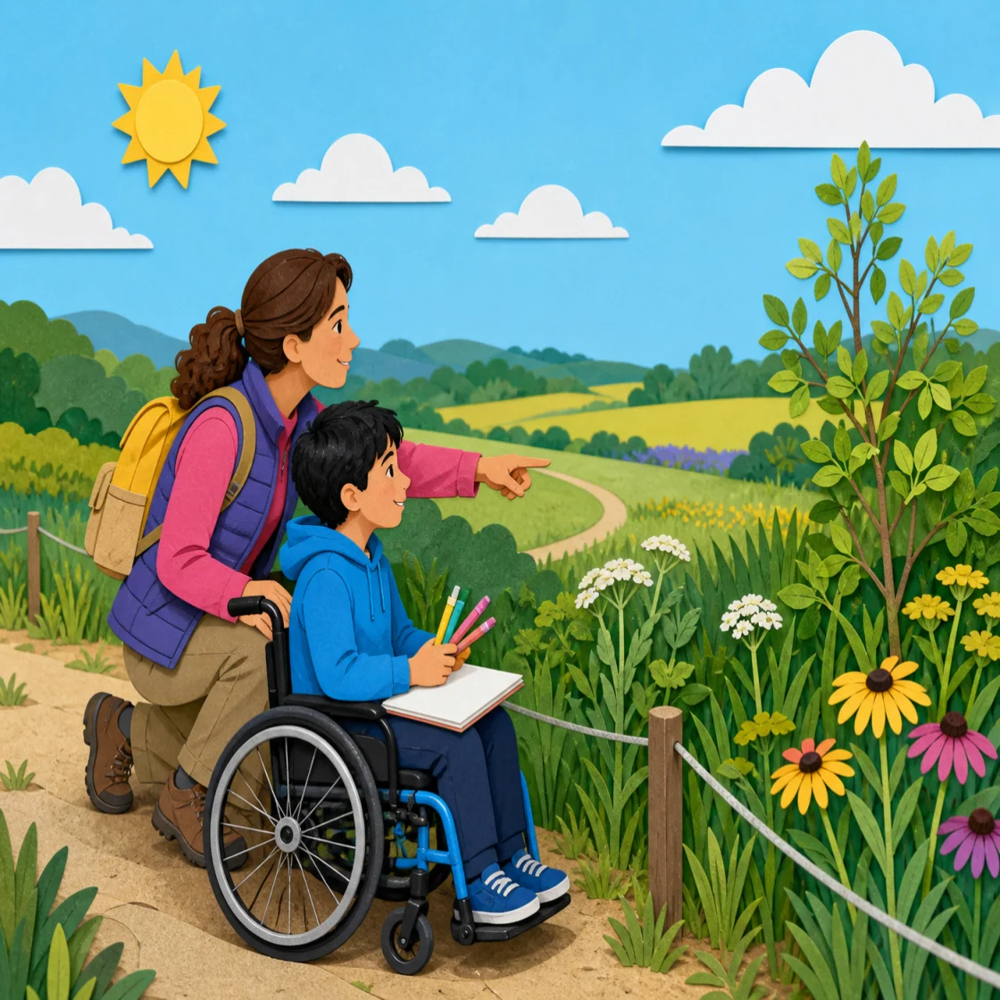 Agricultural learning illustration for Observe the Place