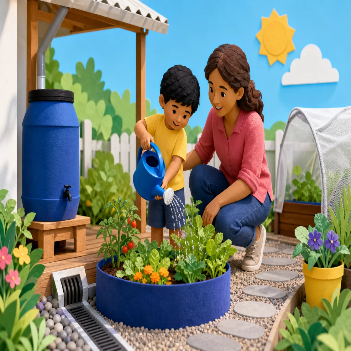 Agricultural learning illustration for Water Wisely