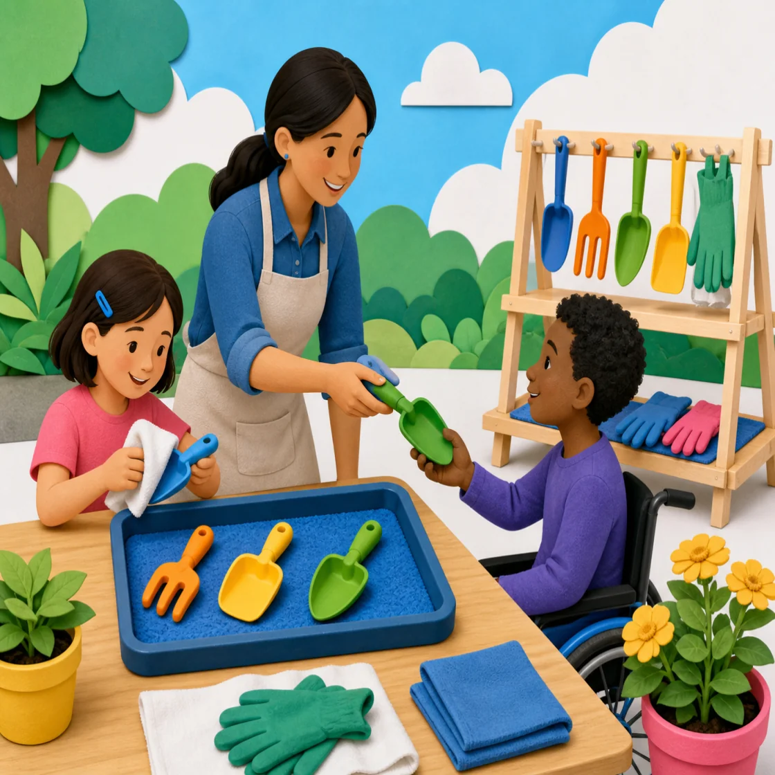 Agricultural learning illustration for Tool Care