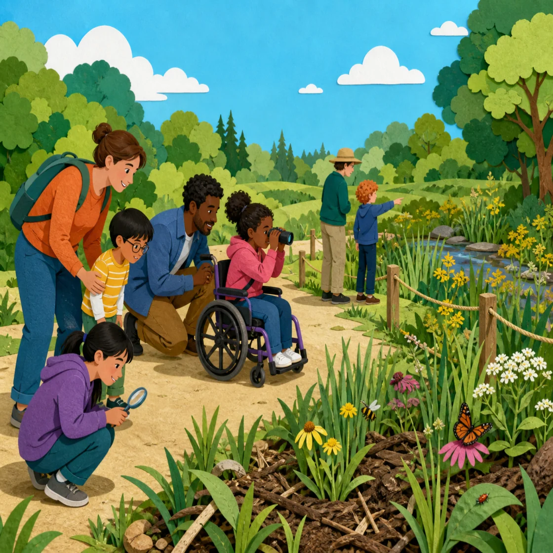 Agricultural learning illustration for Habitat & Stewardship