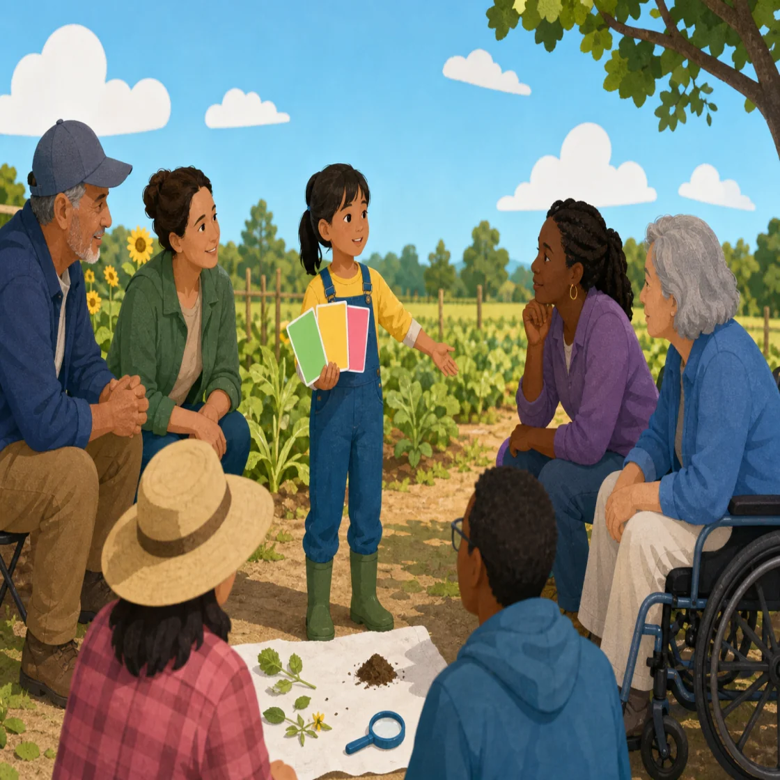 Agricultural learning illustration for Share the Lesson