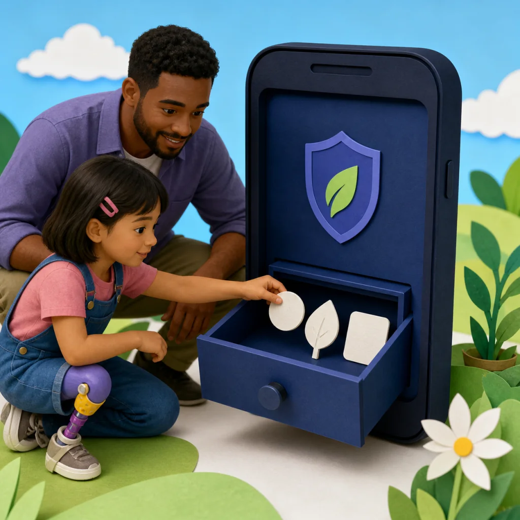 Fieldful privacy illustration for Local storage