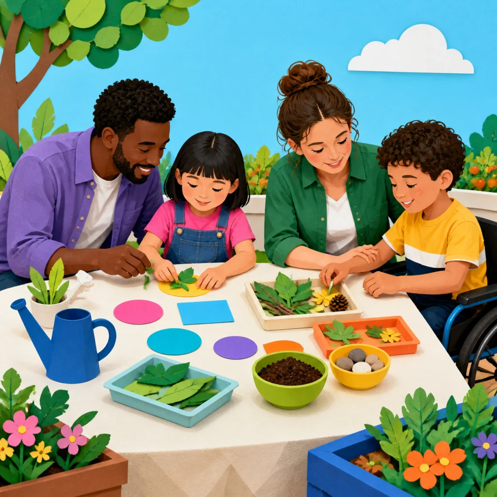 Fieldful privacy illustration for Children and family use